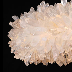 Rock Crystal Halo Modern Chandelier