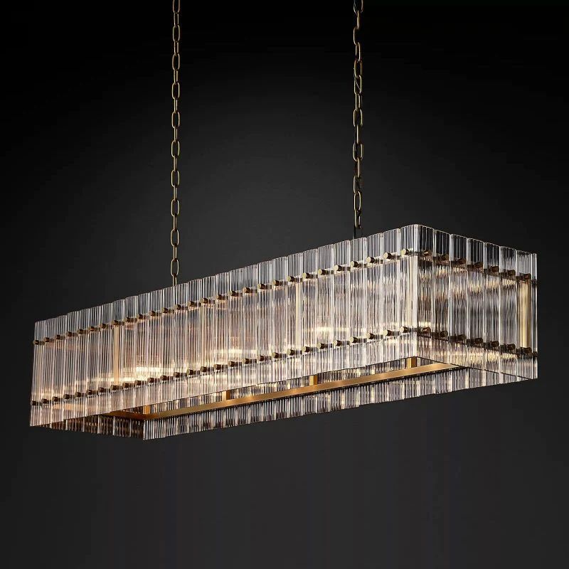 Serkan Rectangular Chandelier 54"