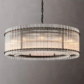 Glass Modern Round Chandelier 48"，Modern Round Ceiling Light | Homevator