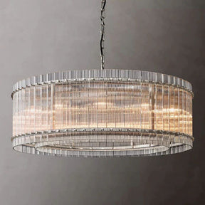 Glass Modern Round Chandelier 48"，Modern Round Ceiling Light | Homevator