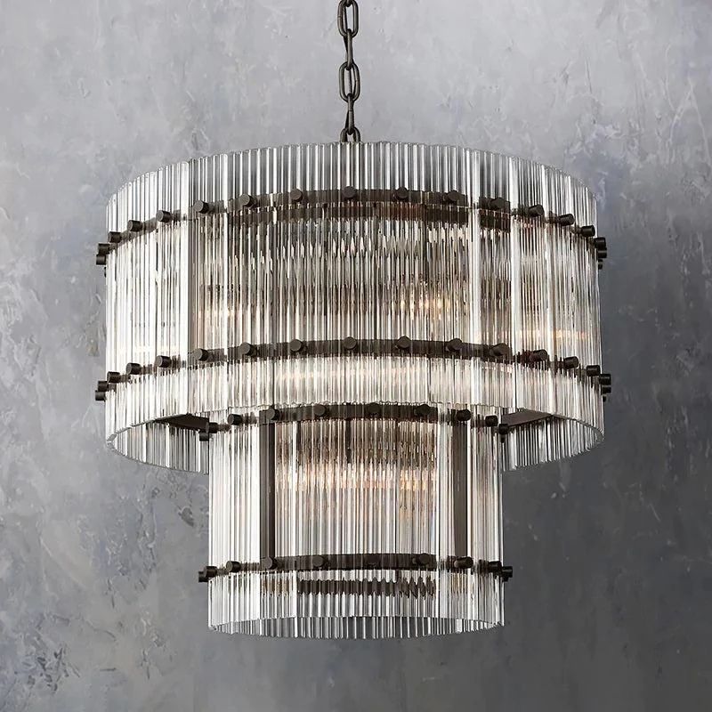 Serkan Two-Tier Luxury Round Chandelier 22"