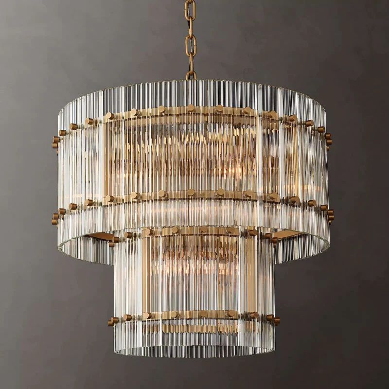 Serkan Two-Tier Luxury Round Chandelier 22"