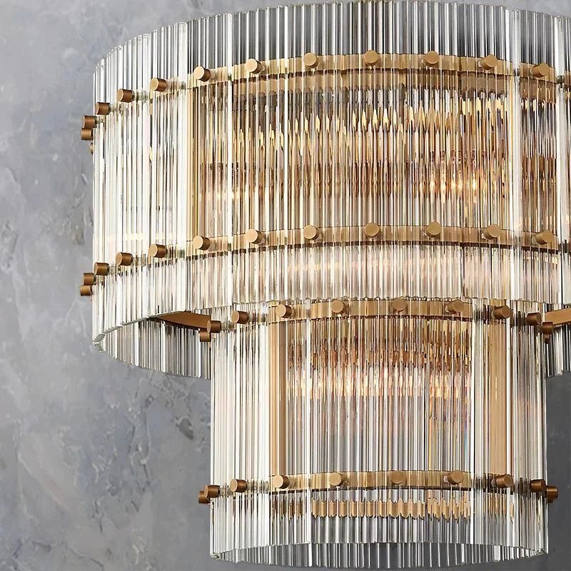 Serkan Two-Tier Luxury Round Chandelier 22"