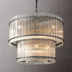 Serkan Two-Tier Luxury Round Chandelier 37"