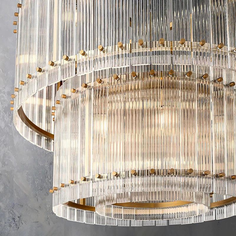 Serkan Two-Tier Luxury Round Chandelier 37"