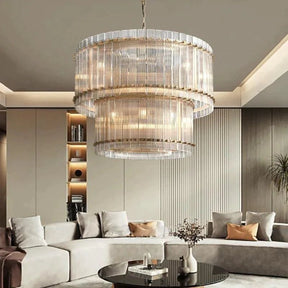 Serkan Two-Tier Luxury Round Chandelier 37"