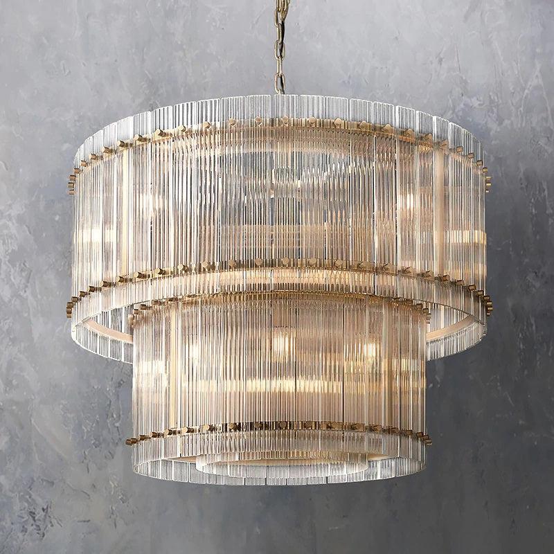 Serkan Two-Tier Luxury Round Chandelier 37"