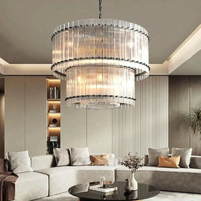 Serkan Two-Tier Luxury Round Chandelier 37"