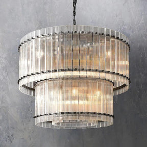 Serkan Two-Tier Luxury Round Chandelier 37"