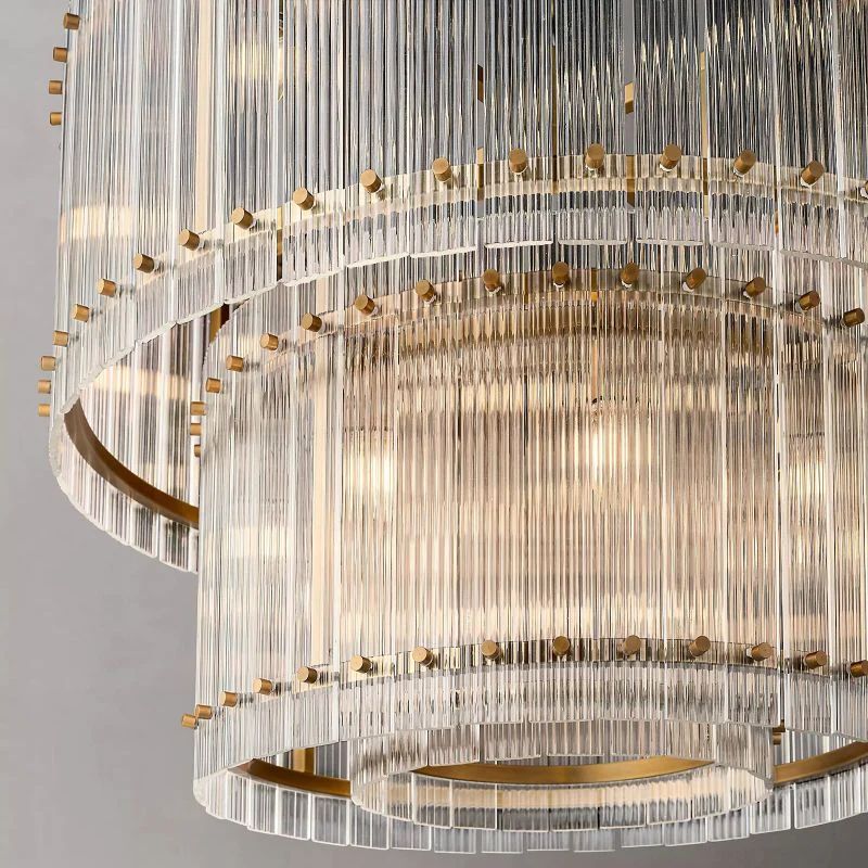 Serkan Two-Tier Luxury Round Chandelier 37"