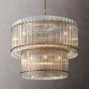 Serkan Two-Tier Luxury Round Chandelier 37"