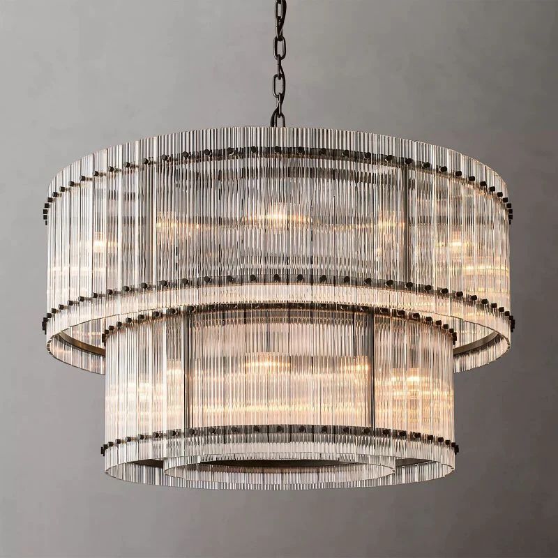 Serkan Two-Tier Luxury Round Chandelier 48"