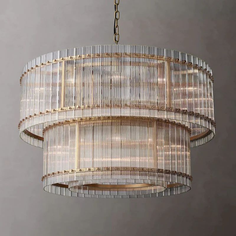 Serkan Two-Tier Luxury Round Chandelier 48"