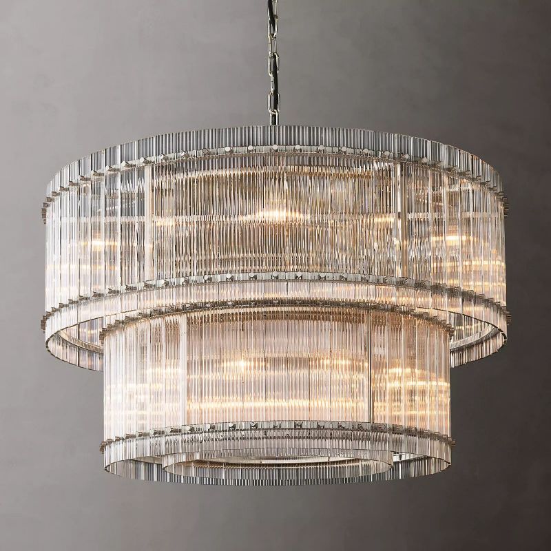 Serkan Two-Tier Luxury Round Chandelier 48"