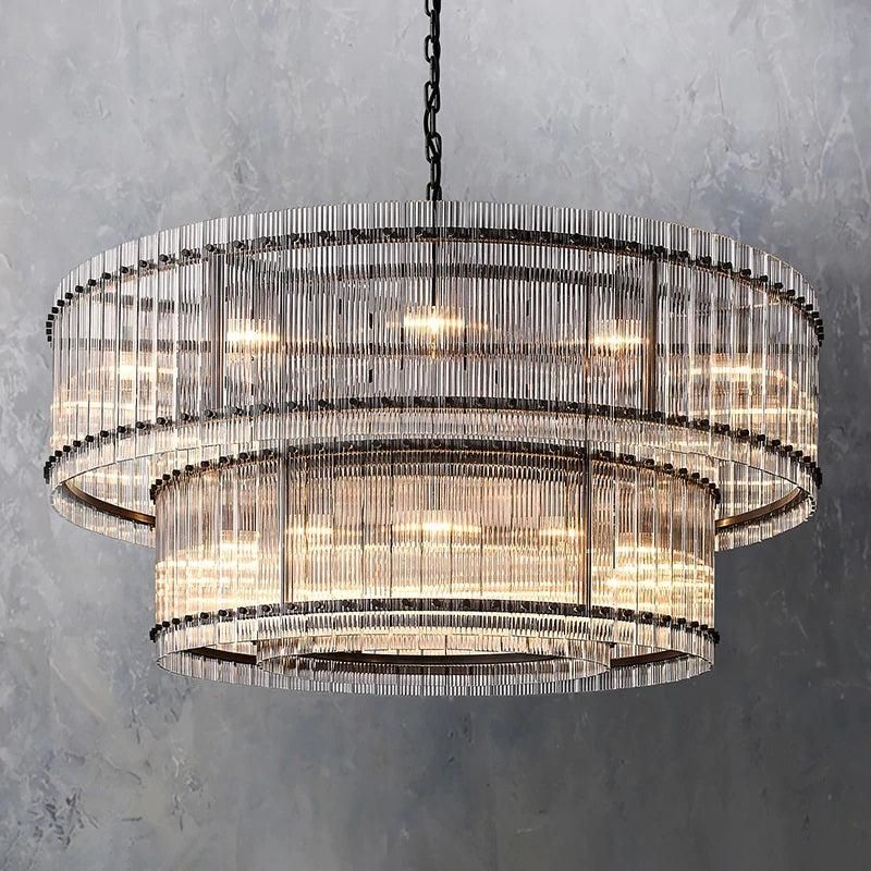 Serkan Two-Tier Luxury Round Chandelier 60"