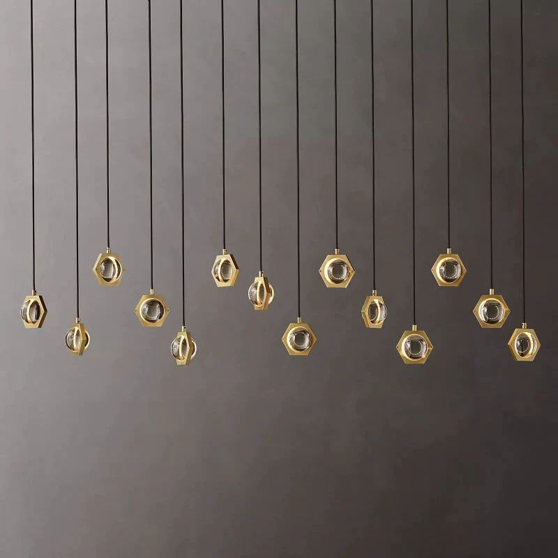 Celestial Linear Chandelier 72"