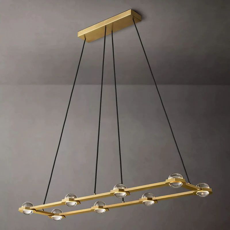 Celestial Rectangular Chandelier 54"