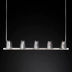 Triumph Glass Linear Chandelier 49"