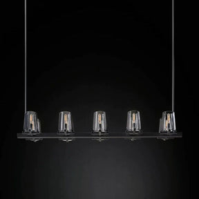 Triumph Glass Linear Chandelier 49"