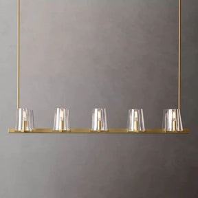 Triumph Glass Linear Chandelier 49"