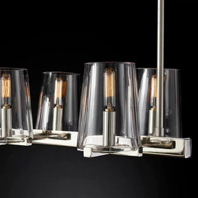 Triumph Glass Linear Chandelier 49"