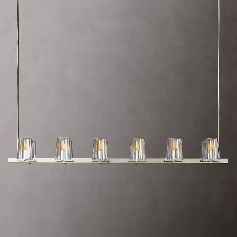 Triumph Glass Linear Chandelier 60"