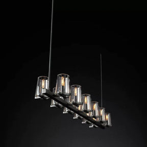 Triumph Glass Linear Chandelier 60"