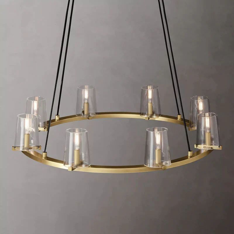 Triumph Glass Round Chandelier 36"