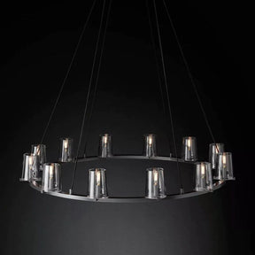 Triumph Glass Round Chandelier 48"