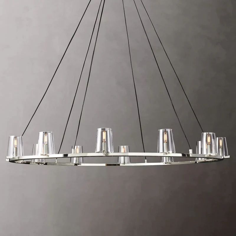 Triumph Glass Round Chandelier 60"