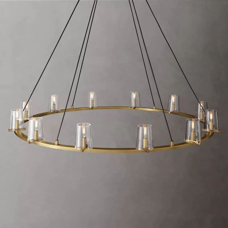 Triumph Glass Round Chandelier 60"