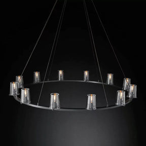 Triumph Glass Round Chandelier 60"