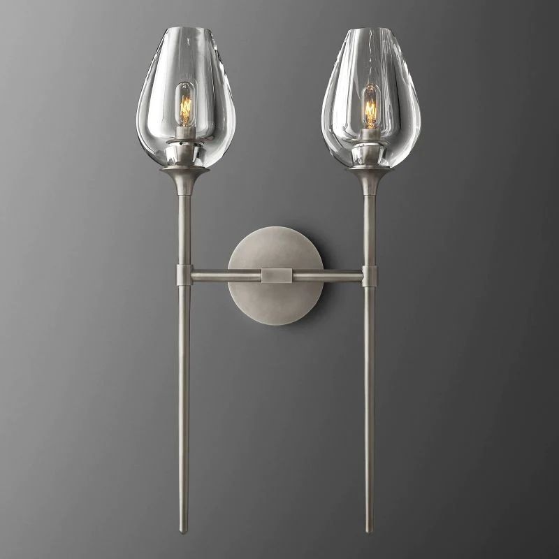 Luminous Tulip Double Sconce