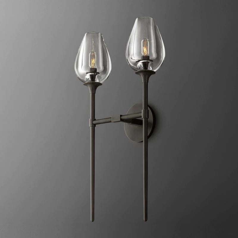 Luminous Tulip Double Sconce