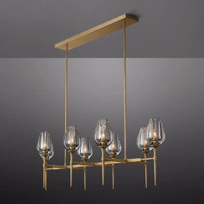 Luminous Tulip Linear Chandelier 52''