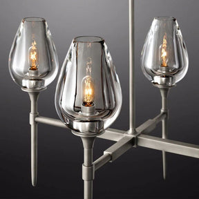 Luminous Tulip Linear Chandelier 65''