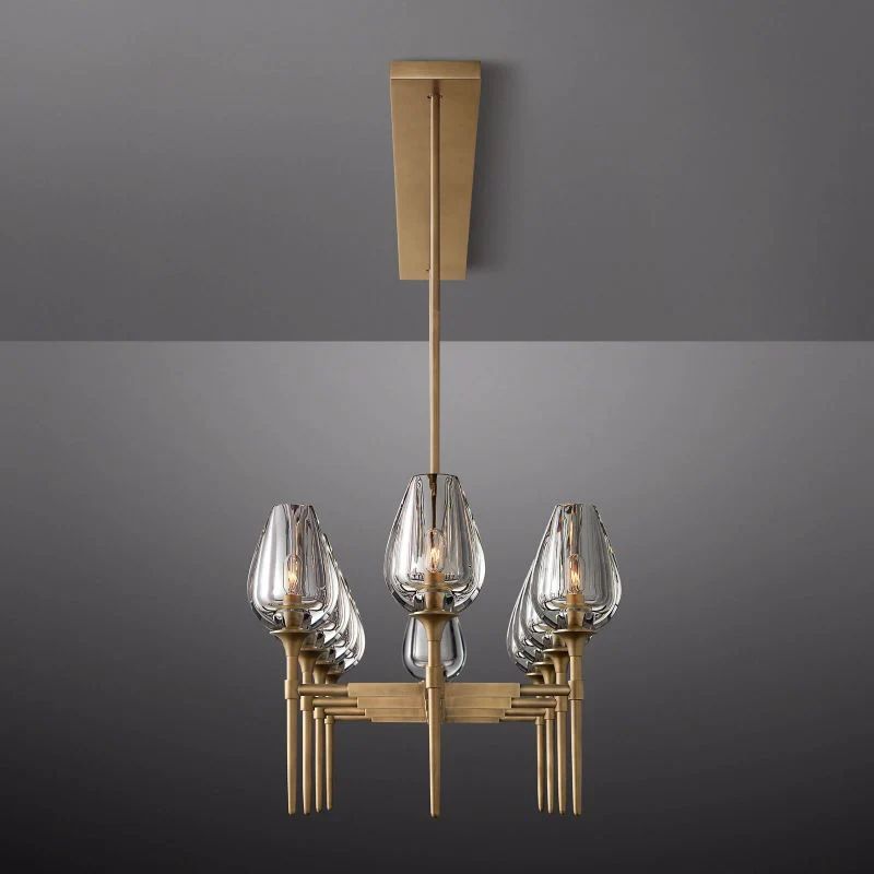 Luminous Tulip Linear Chandelier 65''