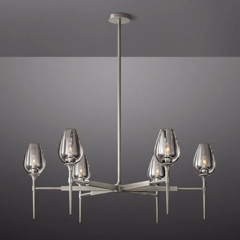 Luminous Tulip Round Chandelier 42''