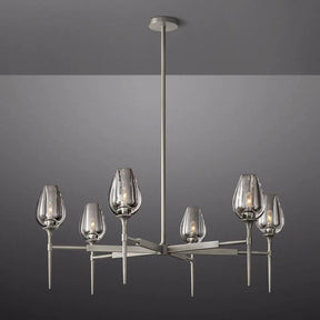 Luminous Tulip Round Chandelier 42''