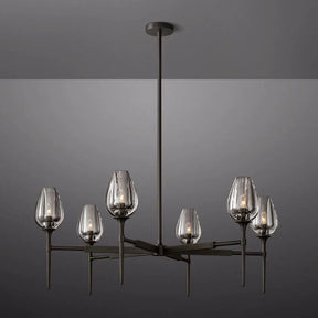 Luminous Tulip Round Chandelier 42''