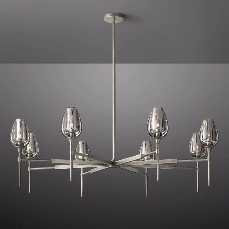 Luminous Tulip Round Chandelier 54''