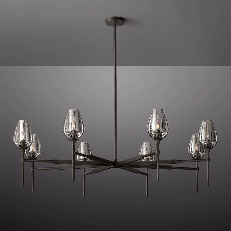 Luminous Tulip Round Chandelier 54''