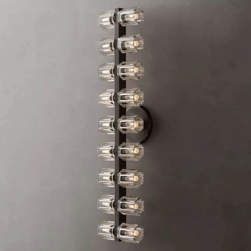 18 Lights Crystal Wall Sconce, Elegant Luxury Wall Light Fixture | Homevator