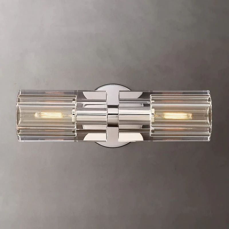 2 Lights Wine-Glass Wall Sconce, Stylish Crystal Wall Lights for Living Room | Homevator