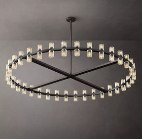 Wine-Glass Modern Round Crystal Chandelier for Living Room 60" | Homevator