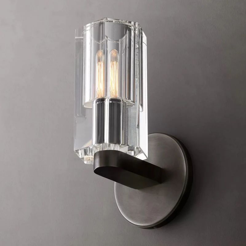 Wine-Glass Modern Crystal Wall Sconce for Living Room And Bedroom | Homevator